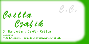 csilla czafik business card